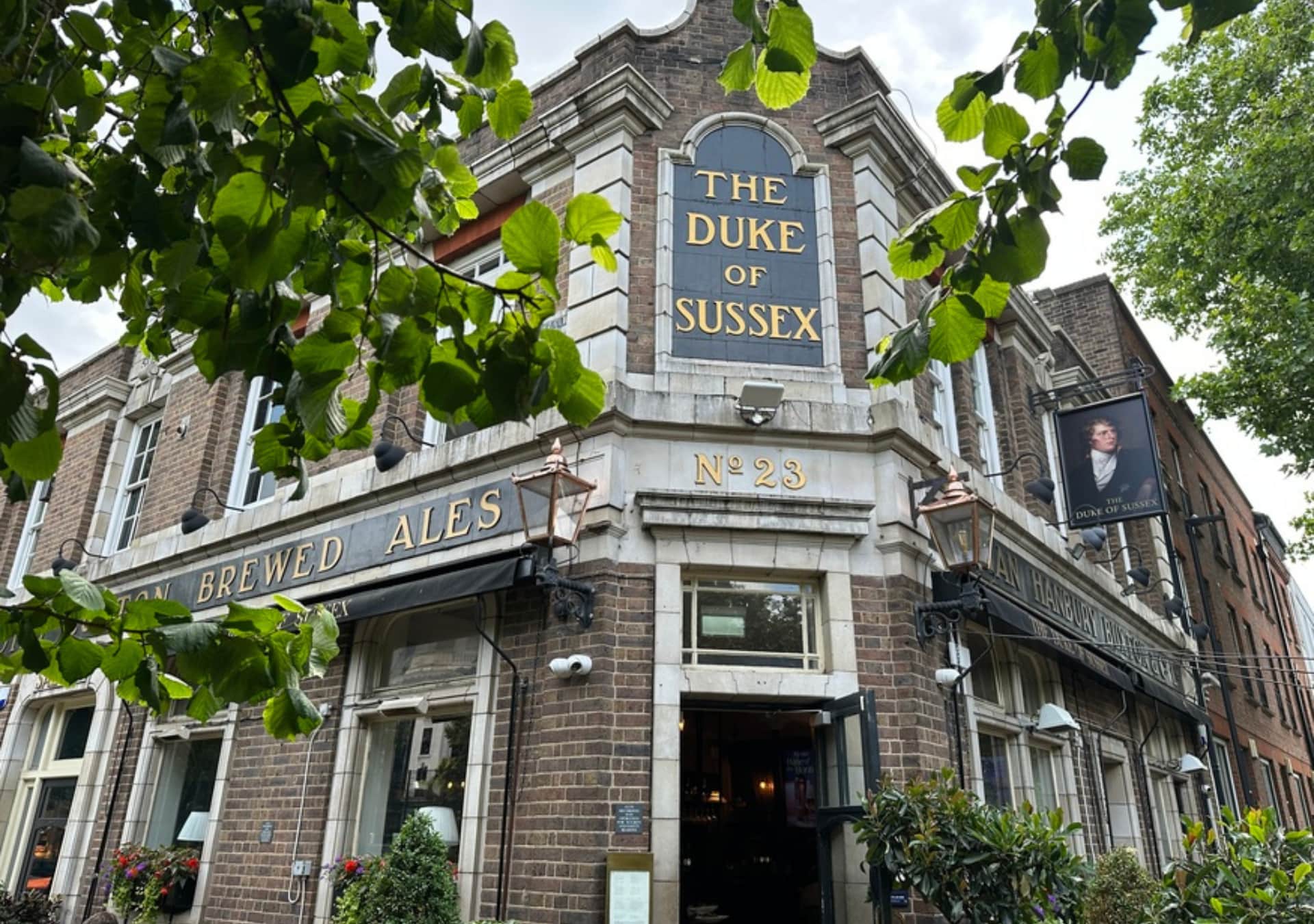 External view of Duke of Sussex, Waterloo